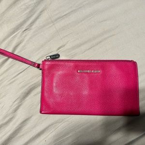 Pink Michael Kors Large Clutch